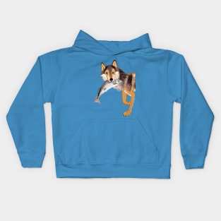 Totem Coastal wolf (Vancouver Wolf) #1 Kids Hoodie